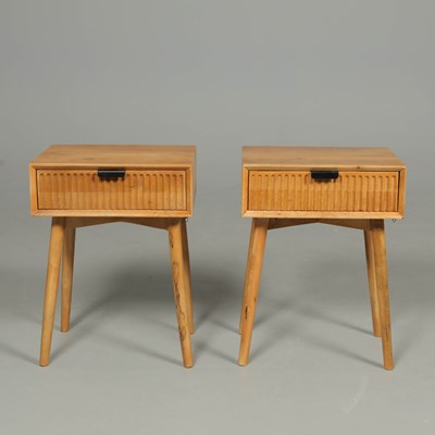 Lot 742 - 1960S DANISH STYLE SIDE TABLES, A PAIR