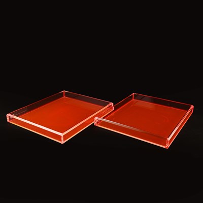 Lot 633 - ALEXANDRA VON FURSTENBERG TRAYS (2)