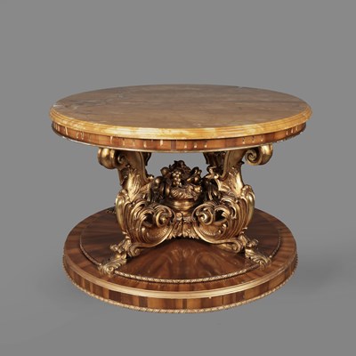 Lot 520 - CENTRE TABLE OF SUBSTANTIAL PROPORTIONS