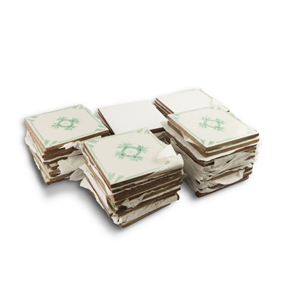 Lot 153 - A QUANTITY OF FIFTY-FIVE ITALIAN TILES (55)