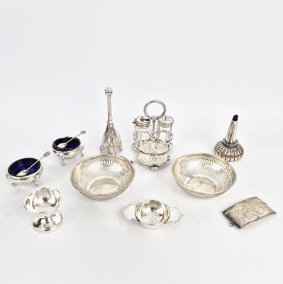 Lot 156 - A COLLECTION OF SILVER AND PLATE. (9)
