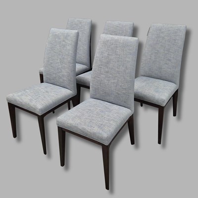 Lot 678 - BESPOKE DINING CHAIRS, A SET OF 6