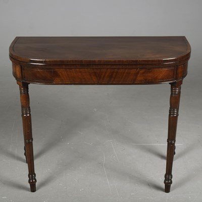 Lot 425 - CARD TABLE, REGENCY MAHOGANY