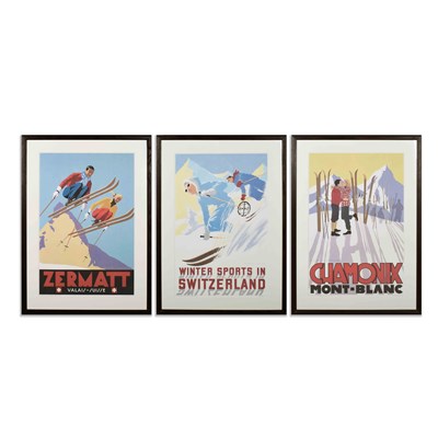 Lot 124 - SKIING POSTERS, THREE