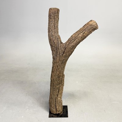 Lot 319 - A DOGON GRANARY LADDER.