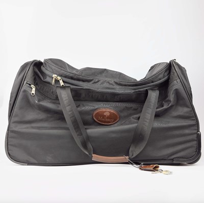 Lot 150 - A MULBERRY CANVAS HOLDALL SUITCASE.