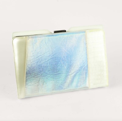 Lot 130 - STELLA McCARTNEY WHITE 'BIG CLUTCH' HANDBAG.