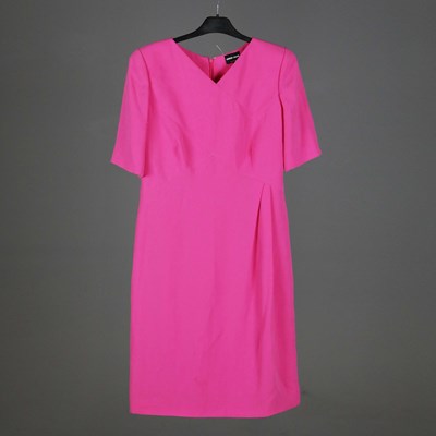 Lot 140 - GIORGIO ARMANI DRESS RAYON CERISE - SIZE M