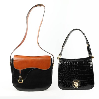 Lot 133 - TWO VINTAGE HANDBAGS.