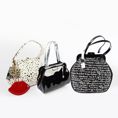 Lot 132 - LULU GUINNESS, THREE VARIOUS HANDBAGS.
