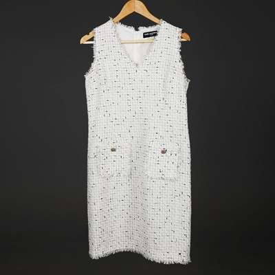 Lot 138 - KARL LAGERFELD OF PARIS WHITE DRESS.