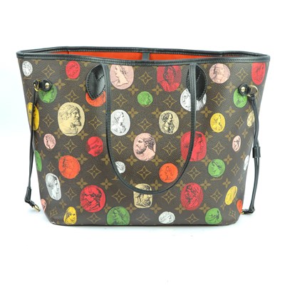 Lot 6 - LOUIS VUITTON NEVERFULL MM x FORNASETTI TOTE BAG IN MONOGRAM CANVAS