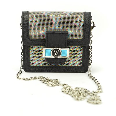 Lot 23 - LOUIS VUITTON MINI DAUPHINE IN DAMIER MONOGRAM LV POP BLUE