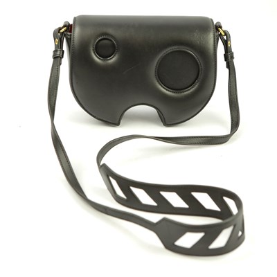 Lot 64 - OFF-WHITE BURROW SADDLE BAG IN BLACK
