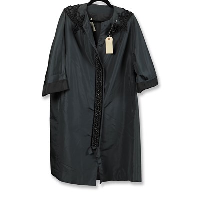 Lot 26 - PRADA RE-EDITION EMBELLISHED SILK COAT - ONE SIZE