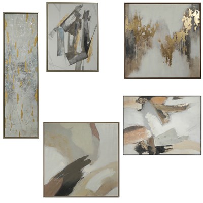 Lot 261 - CONTEMPORARY SCHOOL WALL ART COLLECTION. (5)