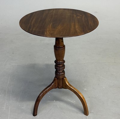 Lot 309 - GEORGE III MAHOGANY TRIPOD TABLE