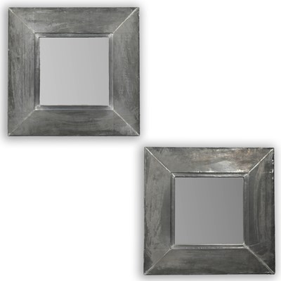 Lot 219 - WALL MIRRORS, A PAIR