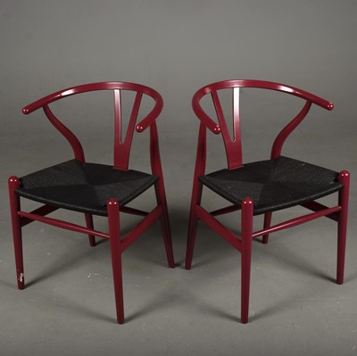 Lot 560 - CARL HANSEN & SON WISHBONE CHAIRS, A PAIR