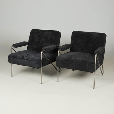 Lot 691 - PURE WHITE LINES BAA BAA CHAIRS, A PAIR