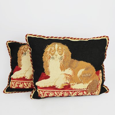 Lot 306 - CUSHIONS, A PAIR
