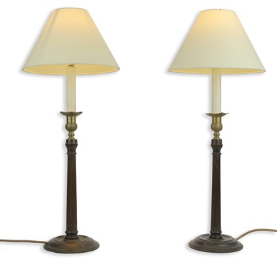 Lot 315 - TABLE LAMPS, A PAIR
