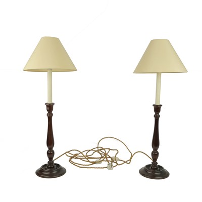 Lot 316 - TABLE LAMPS, A PAIR