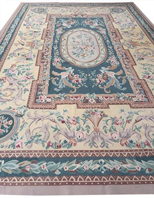 Lot 284 - FINE AUBUSSON SAVONNERIE DESIGN CARPET