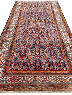 Lot 281 - ANTIQUE PERSIAN FEREGHAN CORRIDOR CARPET