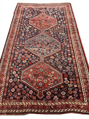 Lot 279 - ANTIQUE PERSIAN QASHQAI RUG