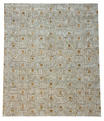 Lot 280 - FINE NATURAL JUTE AND BAMBOO SILK CARPET