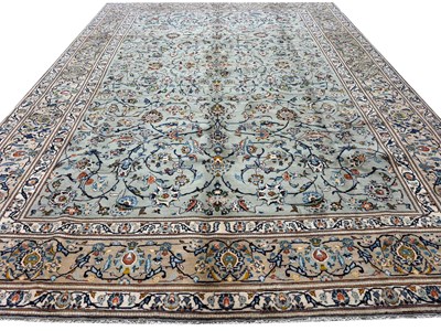 Lot 289 - FINE PERSIAN KURK KASHAN CARPET