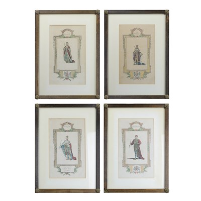 Lot 111 - A SET OF FOUR PRINTS