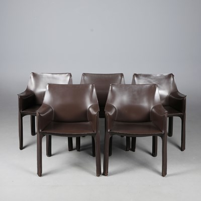 Lot 552 - CASSINA CAB 413 CHAIRS, A SET OF 5