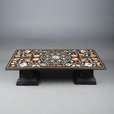 Lot 527 - PIETRA DURA LOW TABLE