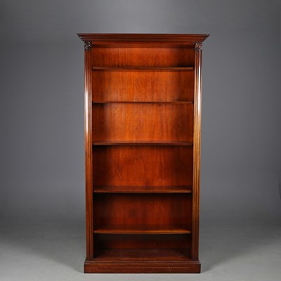 Lot 410 - TALL OPEN BOOKCASE