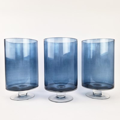 Lot 238 - MURANO STYLE GLASS VASES, A SET OF 3