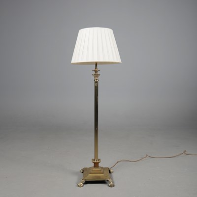 Lot 314 - STANDARD LAMP, BRASS