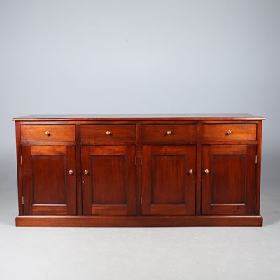 Lot 397 - LARGE MAHOGANY SIDEBOARD