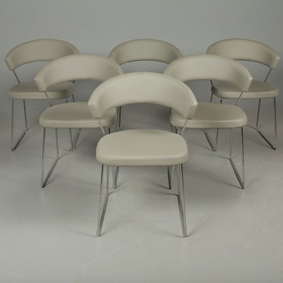 Lot 711 - SET OF SIX ITALIAN DINING CHAIRS (6)