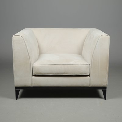 Lot 657 - SOFA & CHAIR ARMCHAIR COMPANY IN NEUTRAL UPHOLSTERY