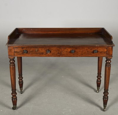 Lot 451 - WRITING TABLE, 19TH CENTURY MAHOGANY