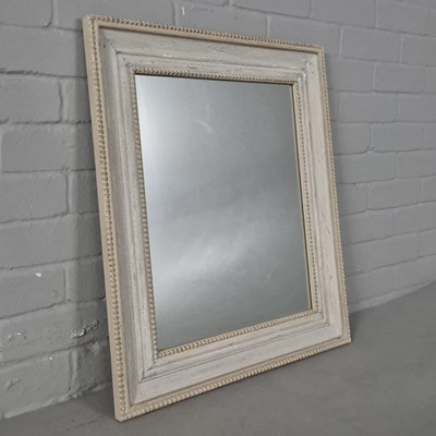 Lot 848 - WALL MIRROR, VINTAGE BLUE