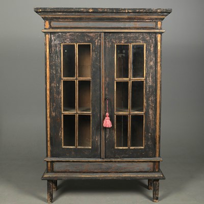 Lot 320 - A EUROPEAN PAINTED BOOKCASE