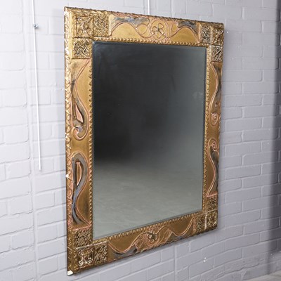 Lot 716 - A MODERN GILT FRAMED WALL MIRROR