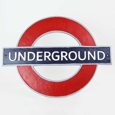 Lot 280 - REPRODUCTION LONDON UNDERGROUND WALL SIGN.