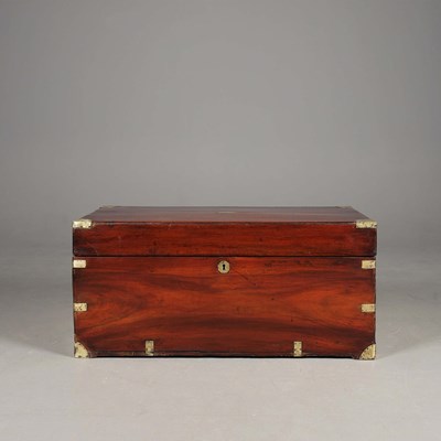 Lot 258 - 19TH CENTURY CAMPHORWOOD TRUNK.