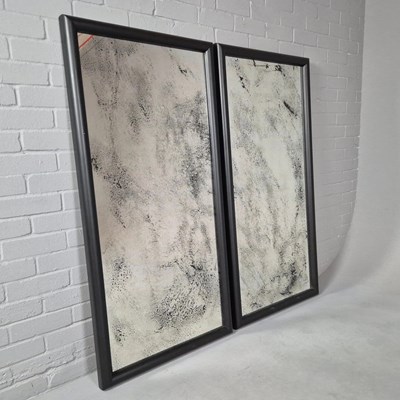 Lot 407 - CUSTOM WALL MIRRORS, A PAIR.