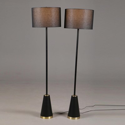 Lot 167 - FLOOR LAMPS, A PAIR.