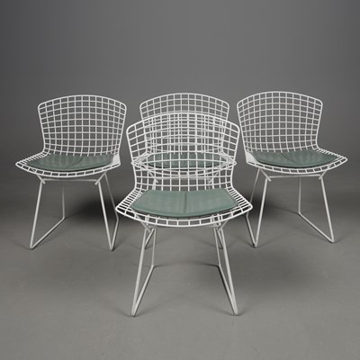 Lot 85 - SET OF FOUR 1960s HARRY BERTOIA DINING CHAIRS FOR KNOLL INTERNATIONAL